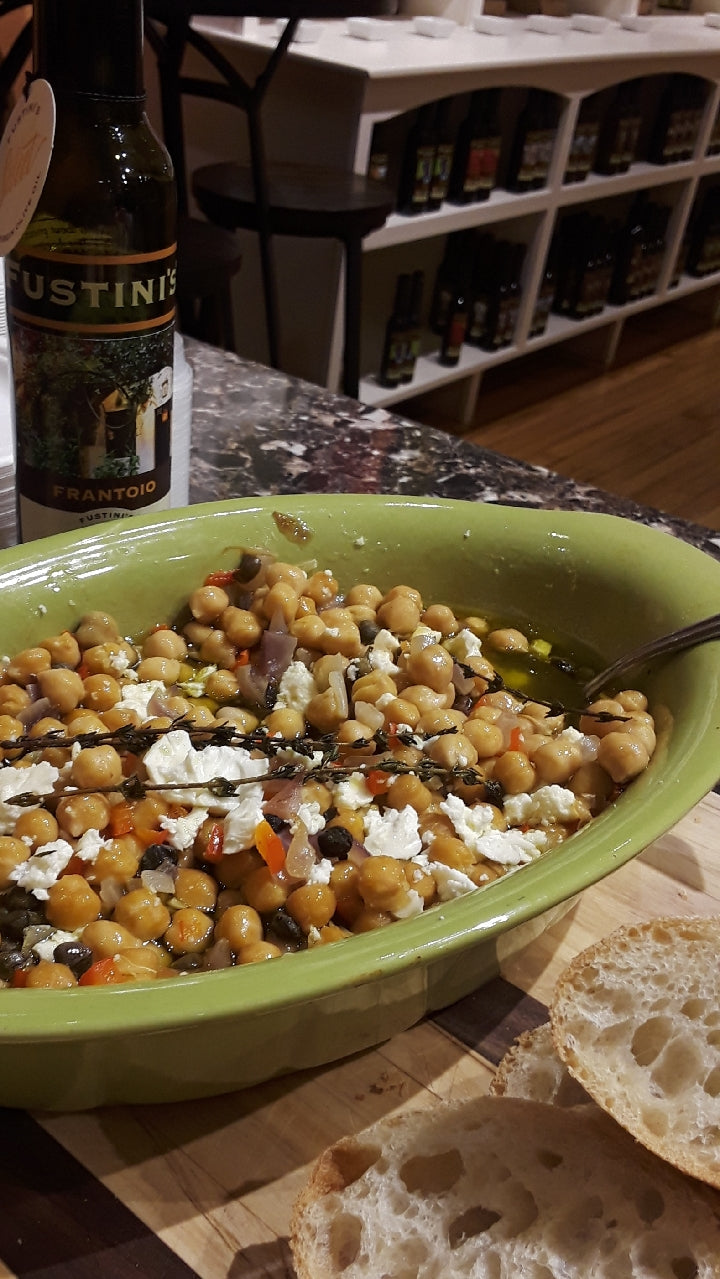 Olive Oil Braised Chickpeas