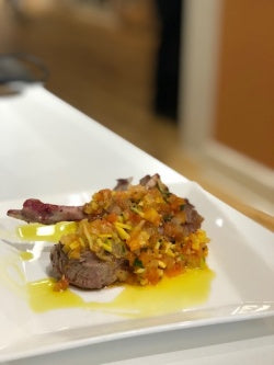 Lamb Lollipop with Ratatouille Sauce