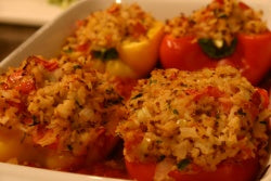 Wild Rice Stuffed Peppers