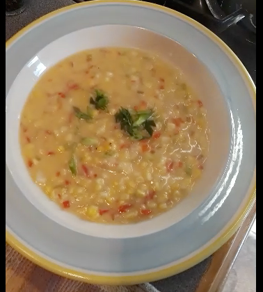 Grilled Corn Chowder