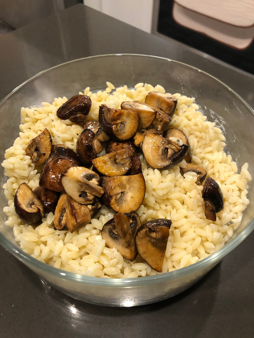 Orzo with Mushrooms