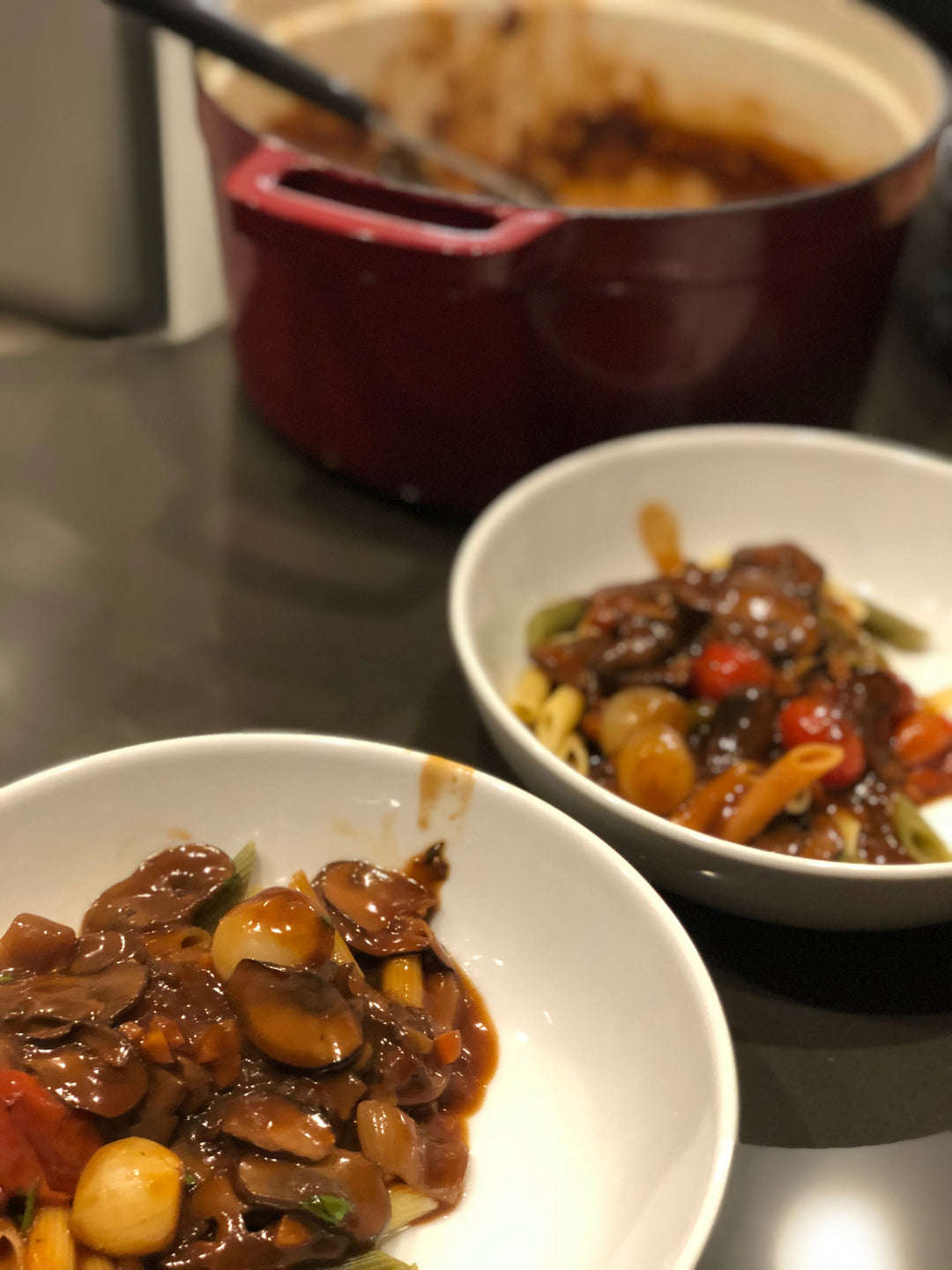 Mushroom Bourguignon