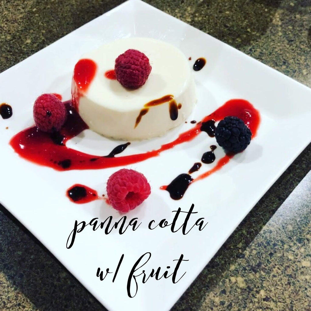 Panna Cotta with Fresh Fruit