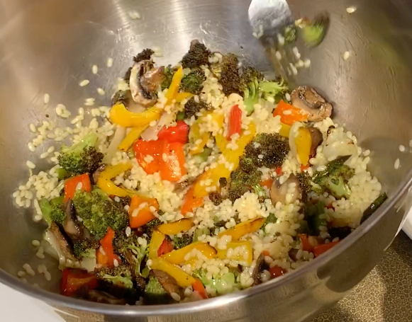 Orzo with Roasted Vegetables