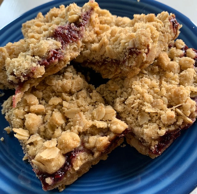 Raspberry Oatmeal Bars