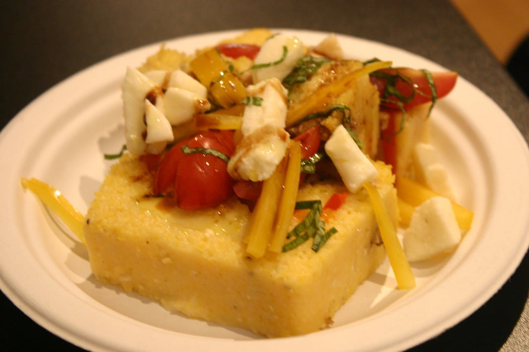 Warm Terrine of Sausage, Peppers and Polenta