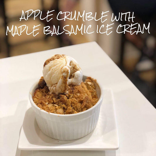 Apple Crumble with Maple Ice Cream