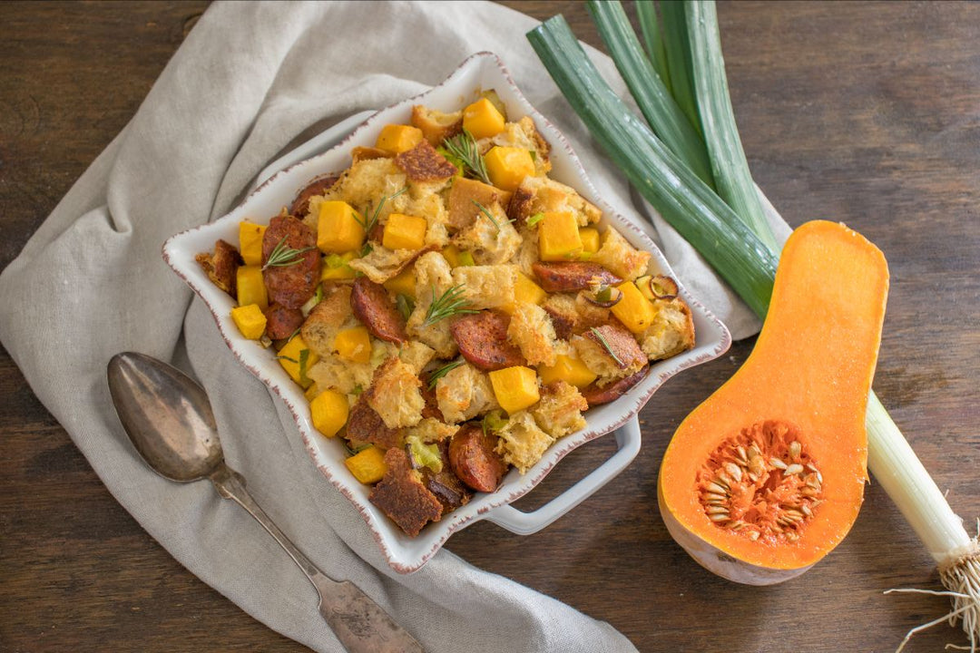 Butternut Squash and Sausage Stuffing