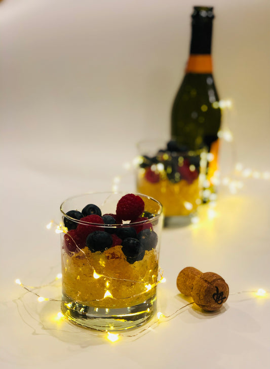 Berries in Champagne Jelly