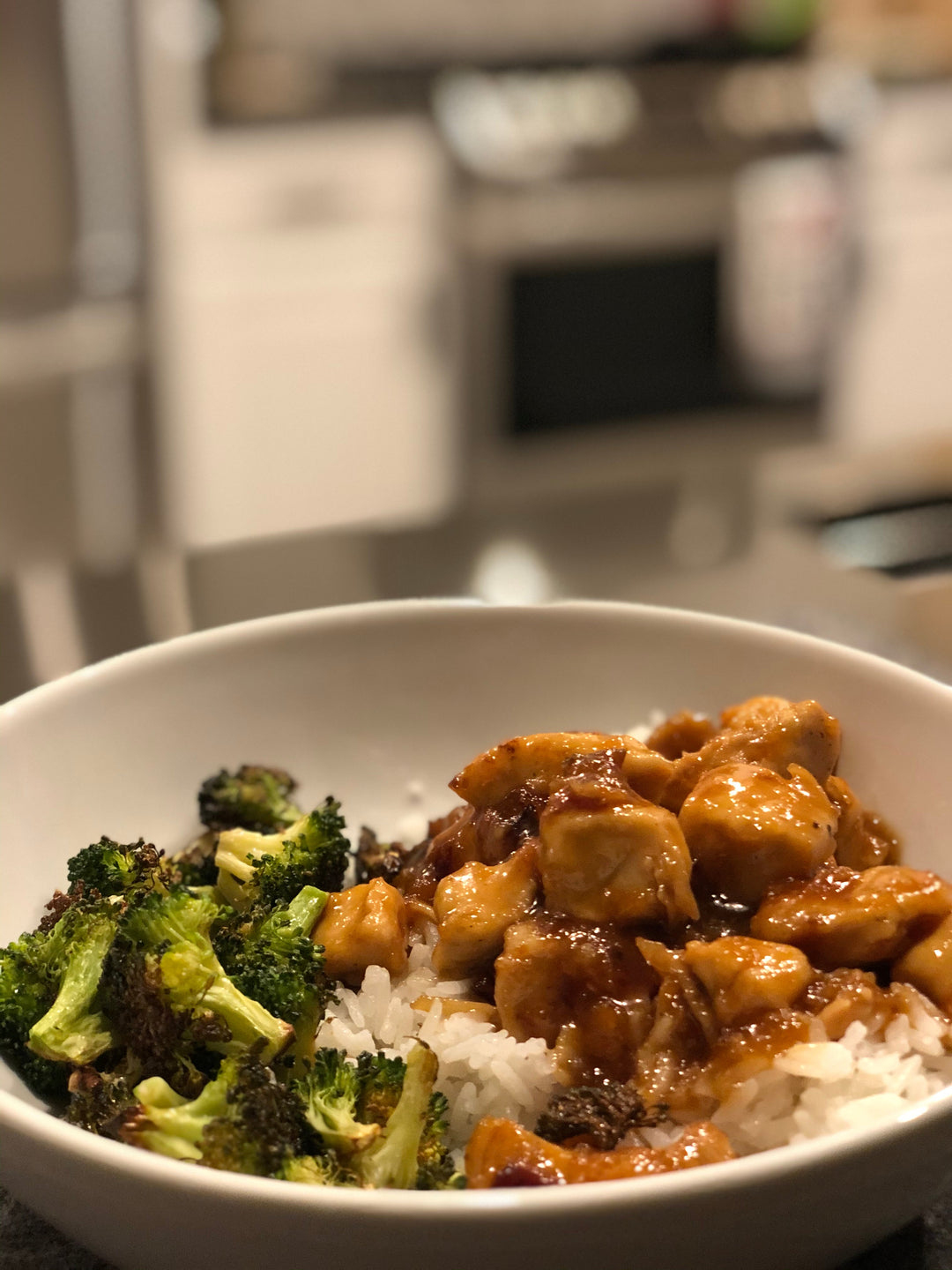 Sticky Apricot Chicken and Broccoli