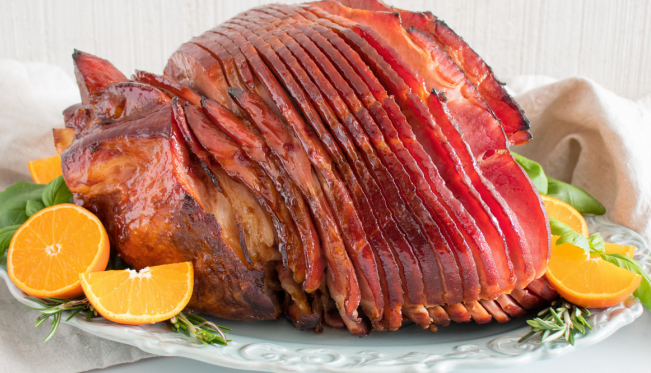 Tuscan Lemon Glazed Ham