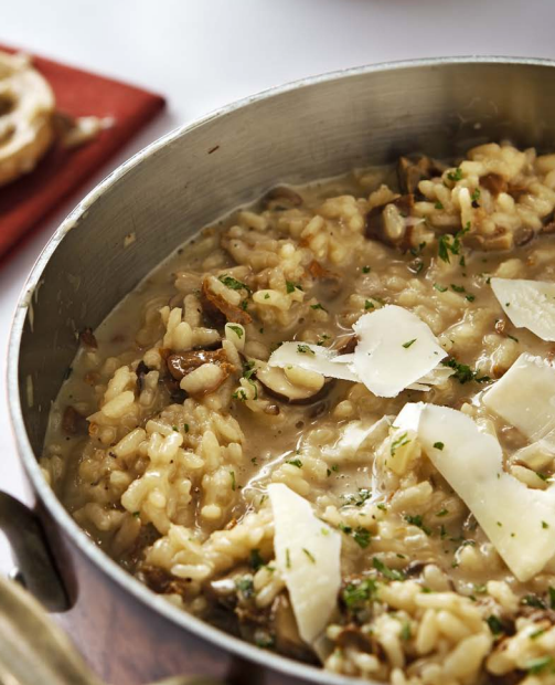 Wild Mushroom Risotto with Truffle Oil