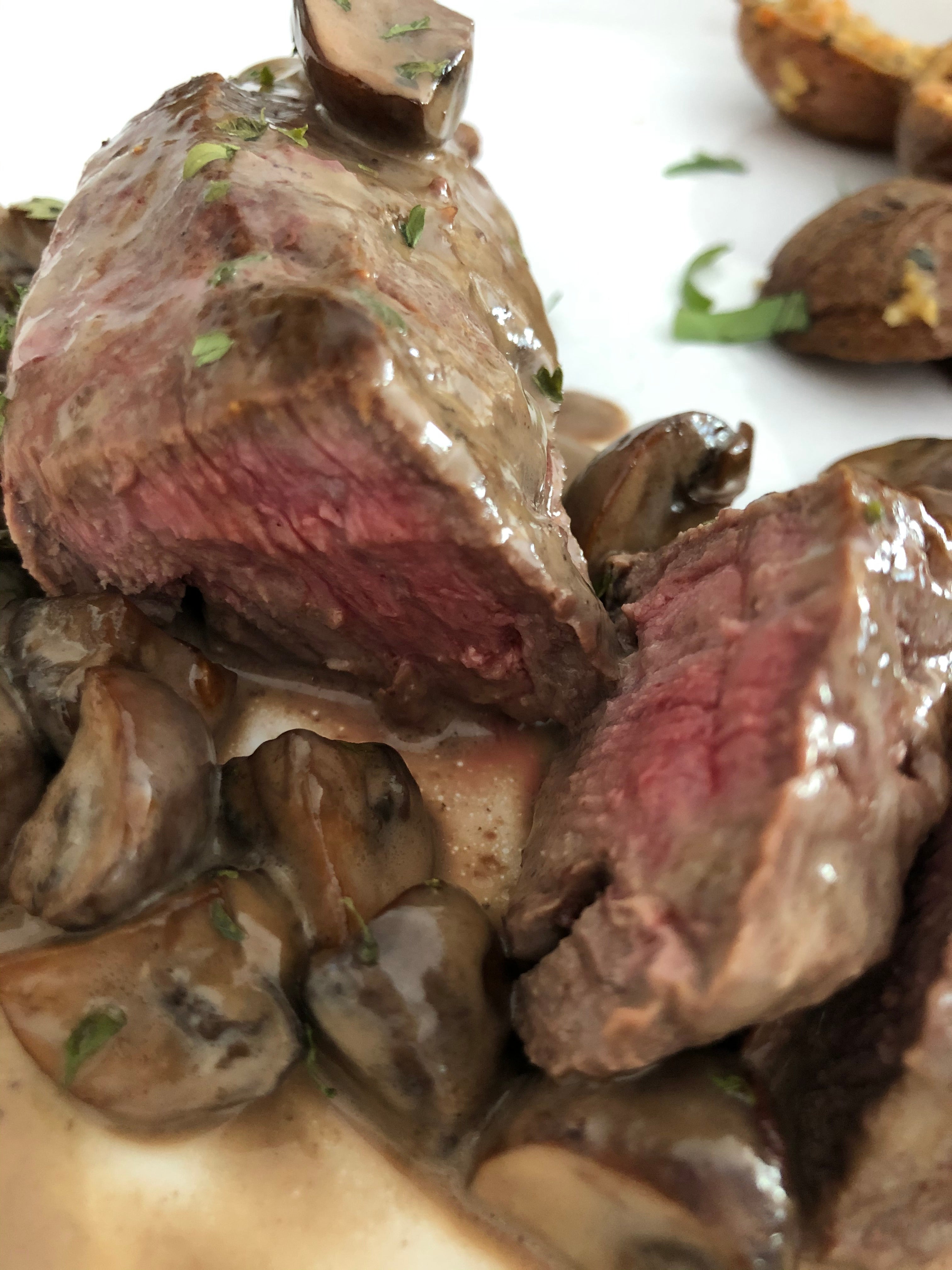 Beef Tenderloin with Morel Cream Sauce Fustini's Oils & Vinegars
