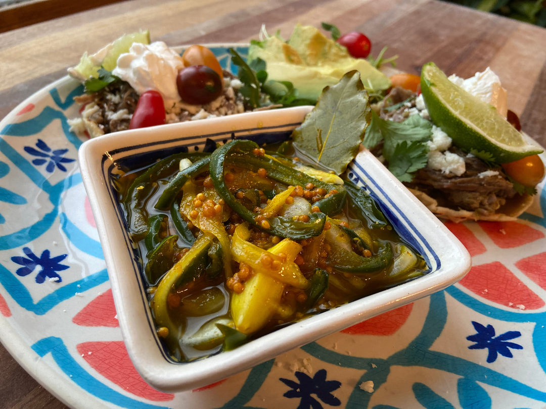 Pickled Jalapenos and Onions