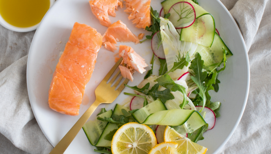 Poached Salmon with Fennel Salad