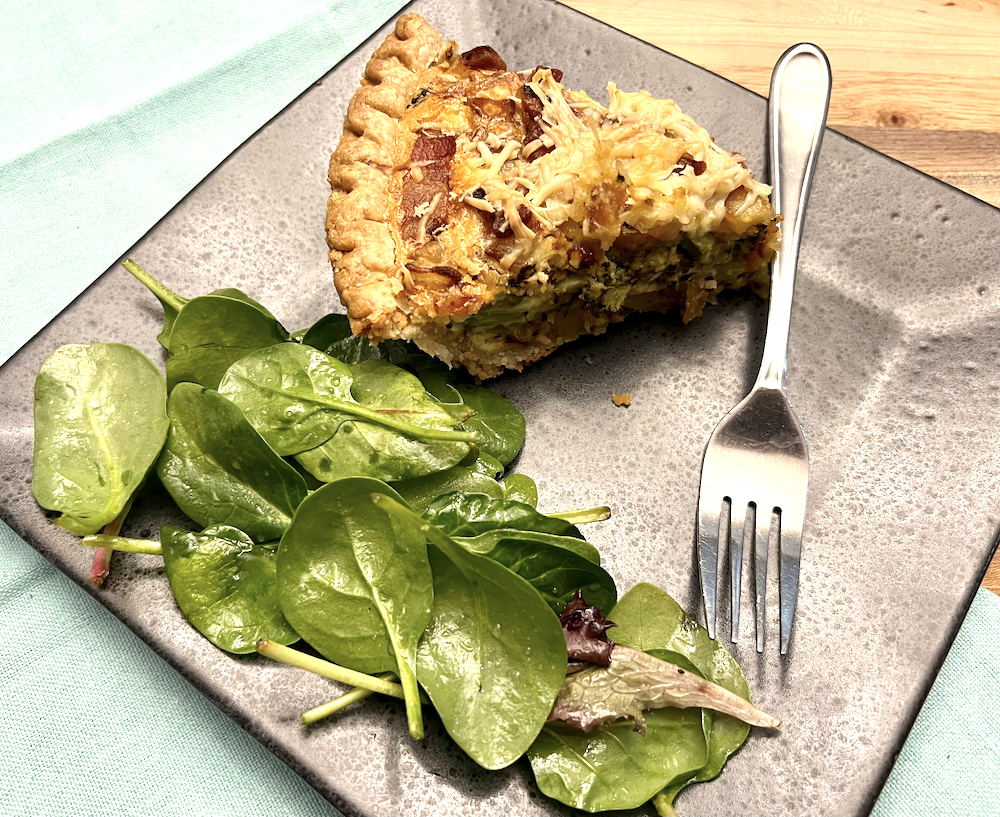 Roasted Broccolini and Bacon Quiche Fustini's Oils & Vinegars