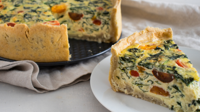 Deep Dish Tuscan Quiche