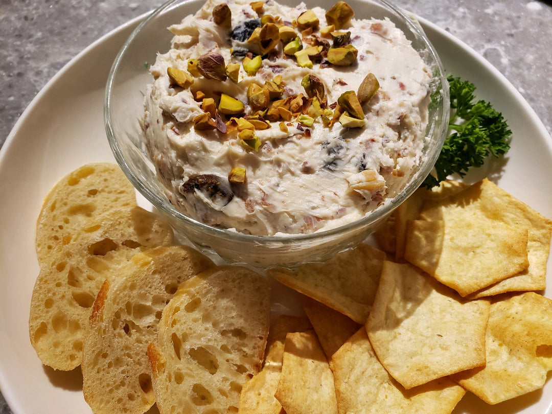 Honey Goat Cheese with Fig Crostini