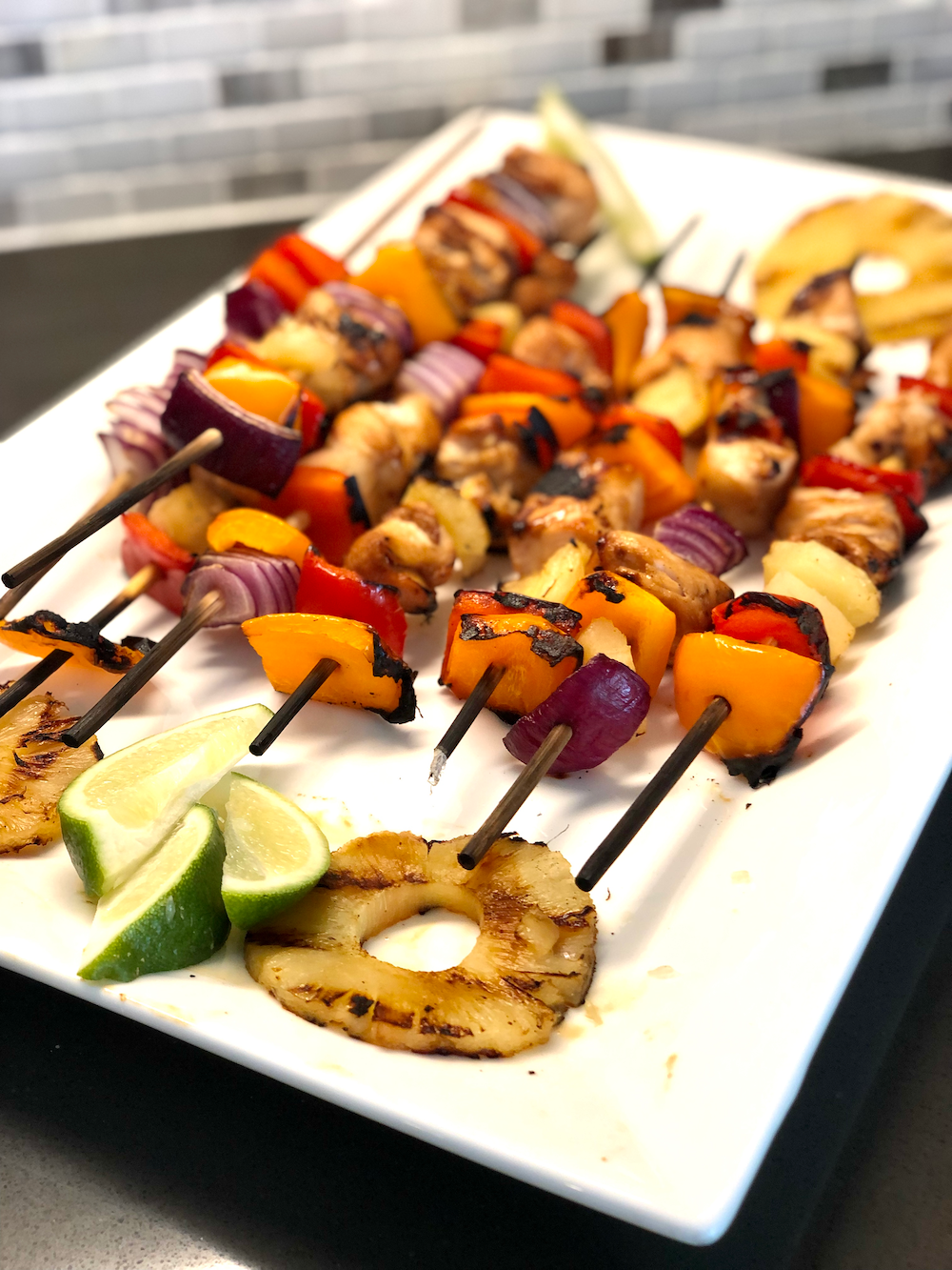 Hawaiian Chicken Skewers