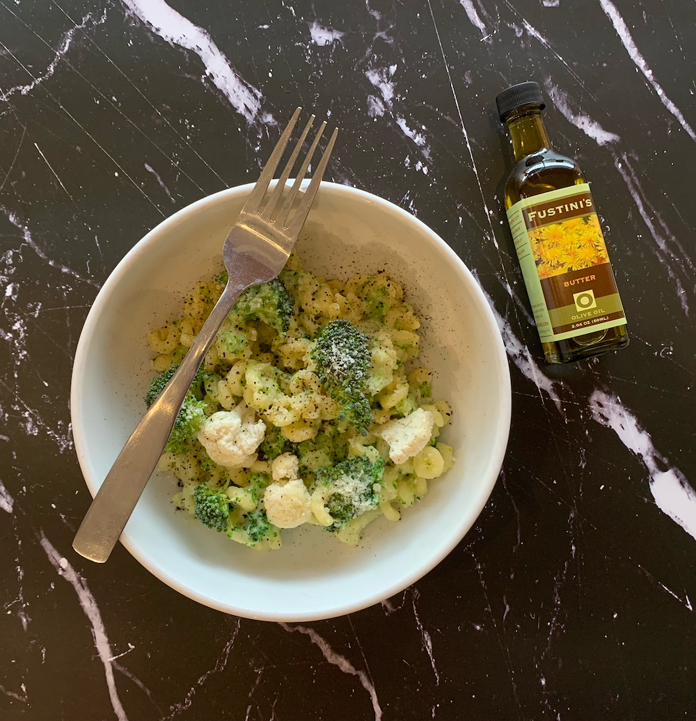Broccoli and Cauliflower Carbonara