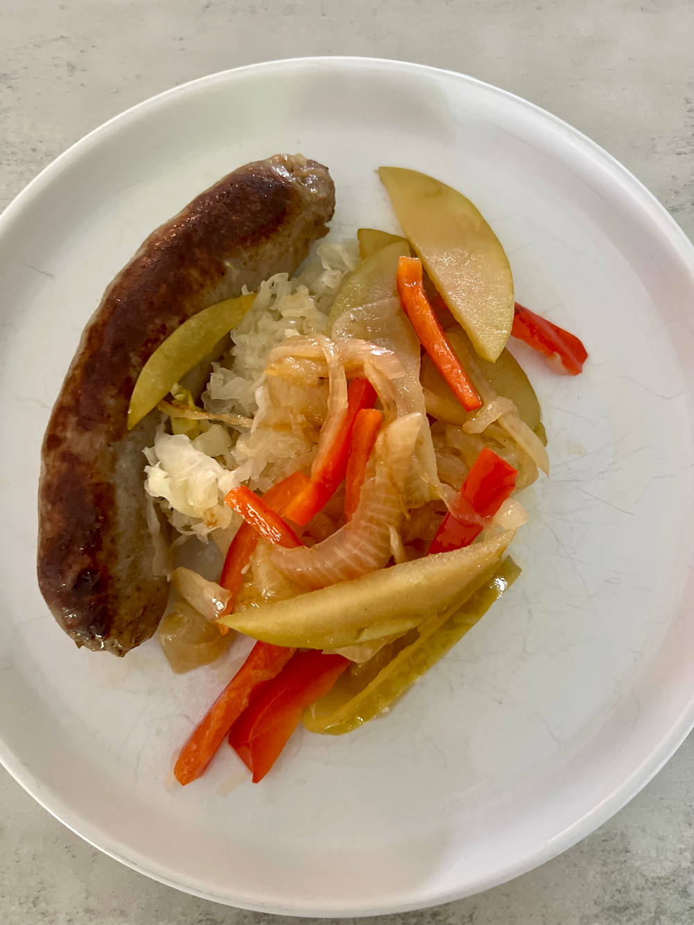 Beer Brats with Apples