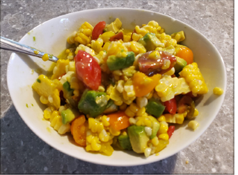 Corn, Avocado and Tomato Salad