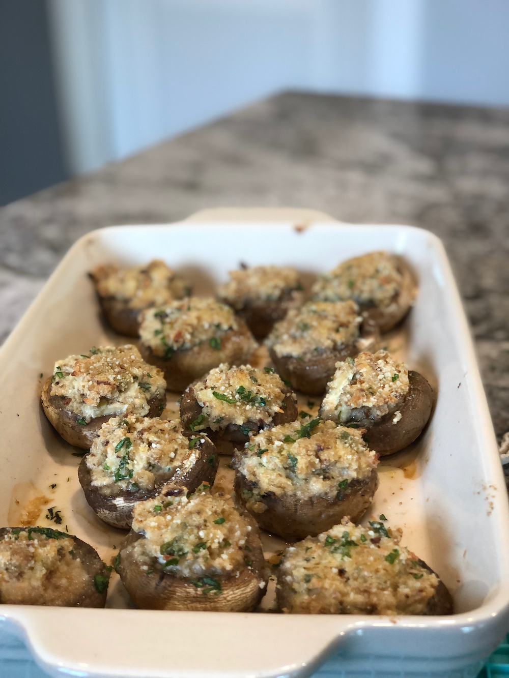 Boursin Stuffed Mushrooms