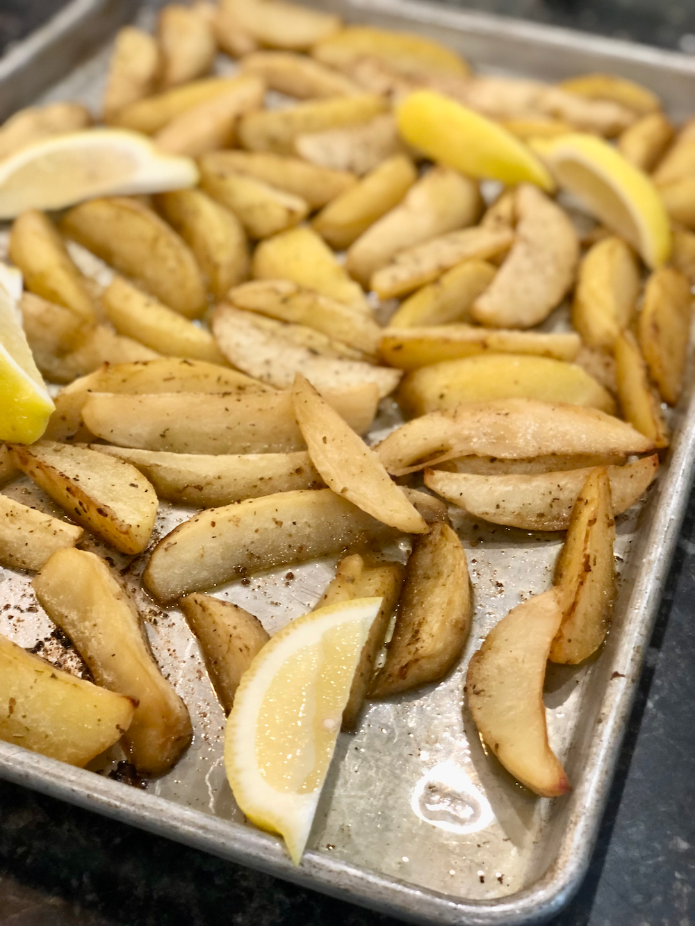 Greek Lemony Potatoes