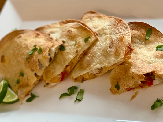 Quesadillas with Shrimp and Peppers