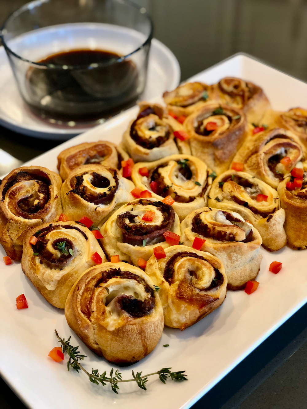 French Dip Pinwheels