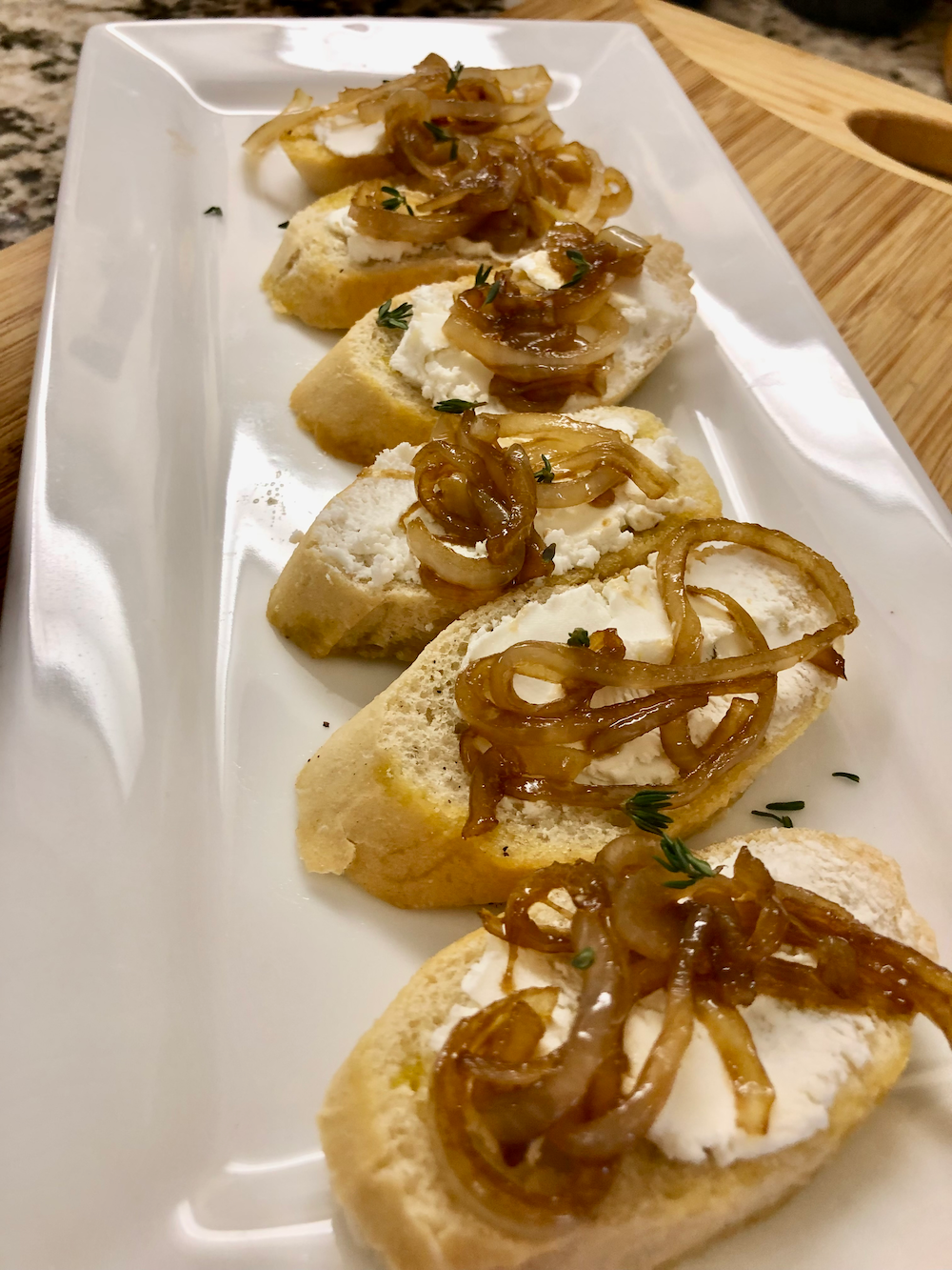 Caramelized Onion Crostini