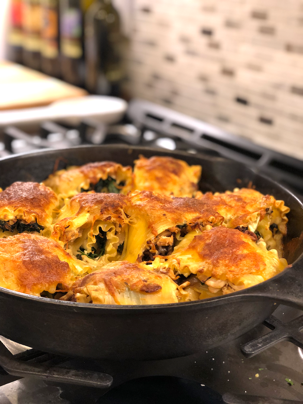 French Onion Lasagna Roll Ups