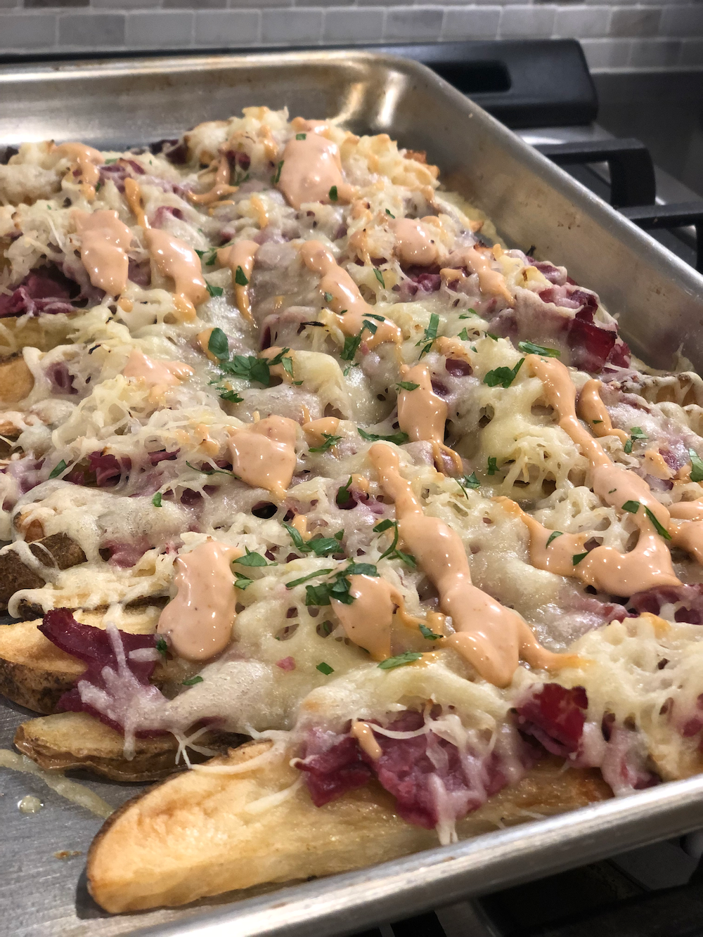 Reuben Loaded Potatoes