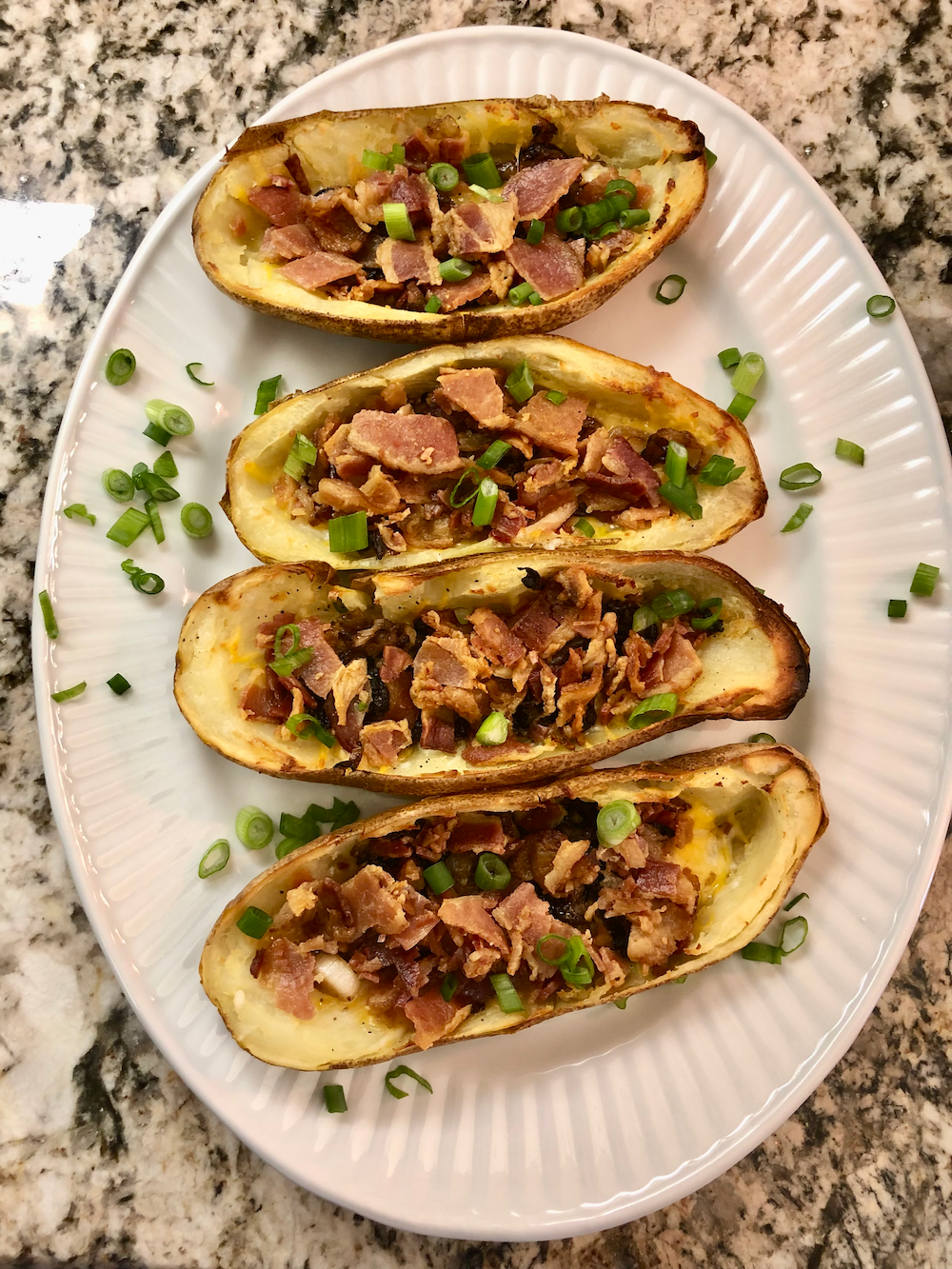 Caramelized Onion Potato Skins