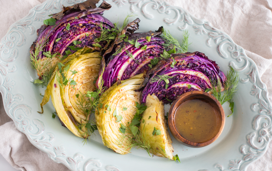 Garlic and Herb Roasted Cabbage
