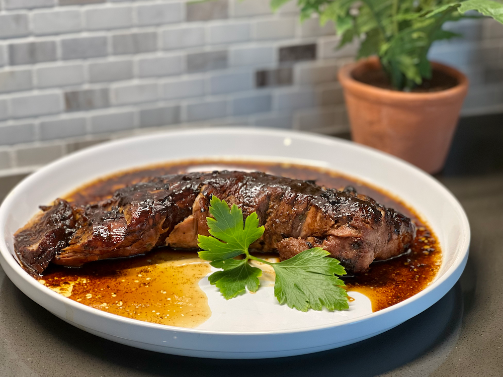Honey and Chive Glazed Pork