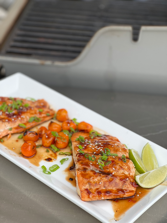 Asian BBQ Grilled Salmon