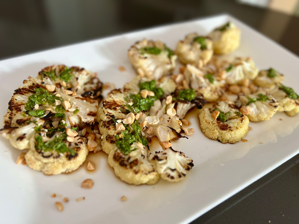 Grilled Thai-Inspired Cauliflower Steak