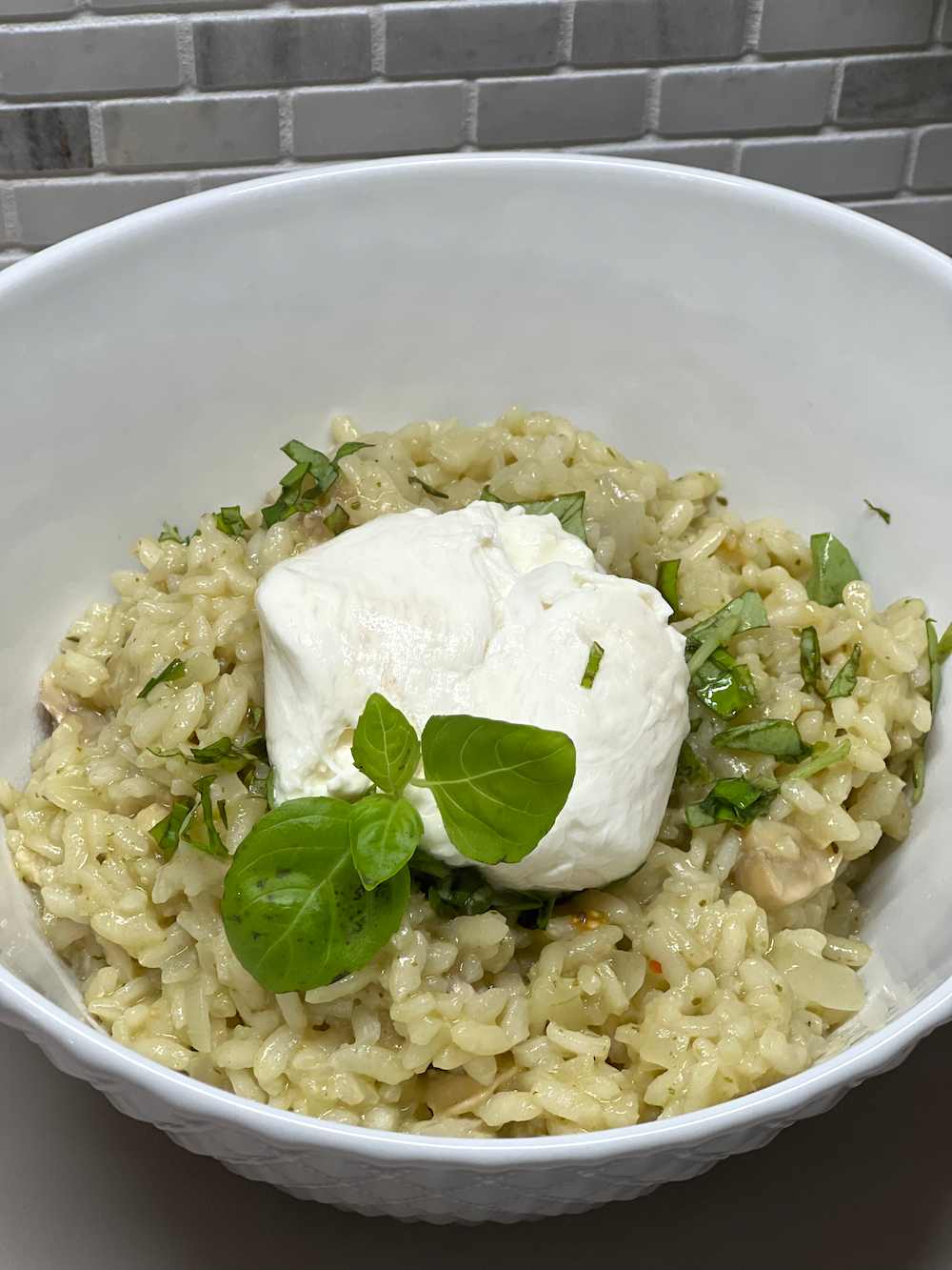 Pesto Risotto with Burrata – Fustini's Oils & Vinegars