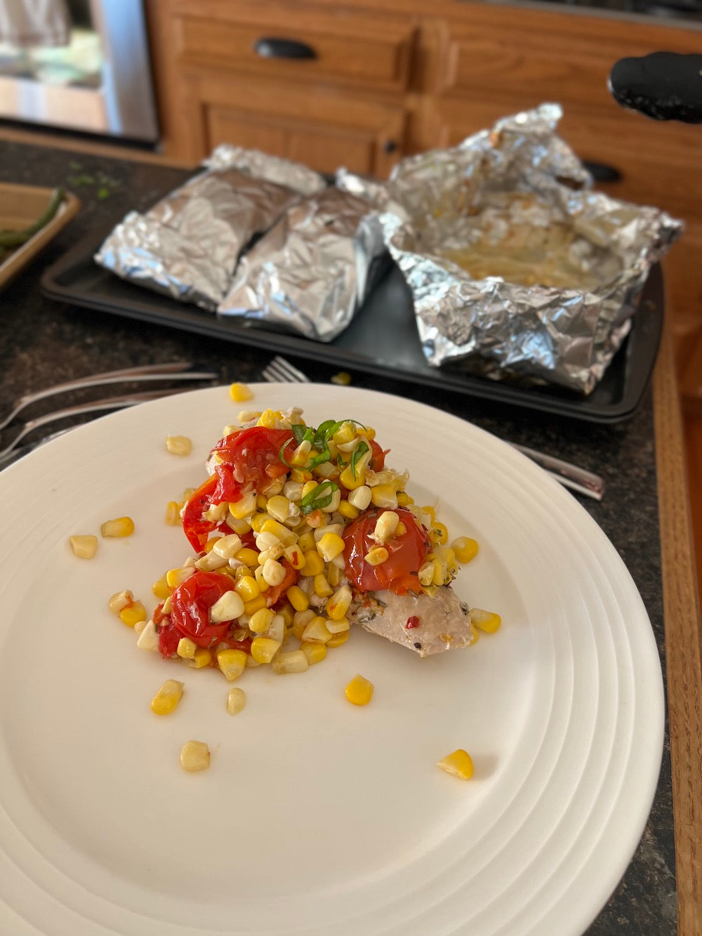 Summer Chicken Foil Packet