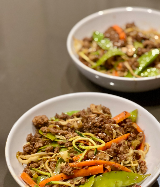 Pork Chow Mein with Zoodles