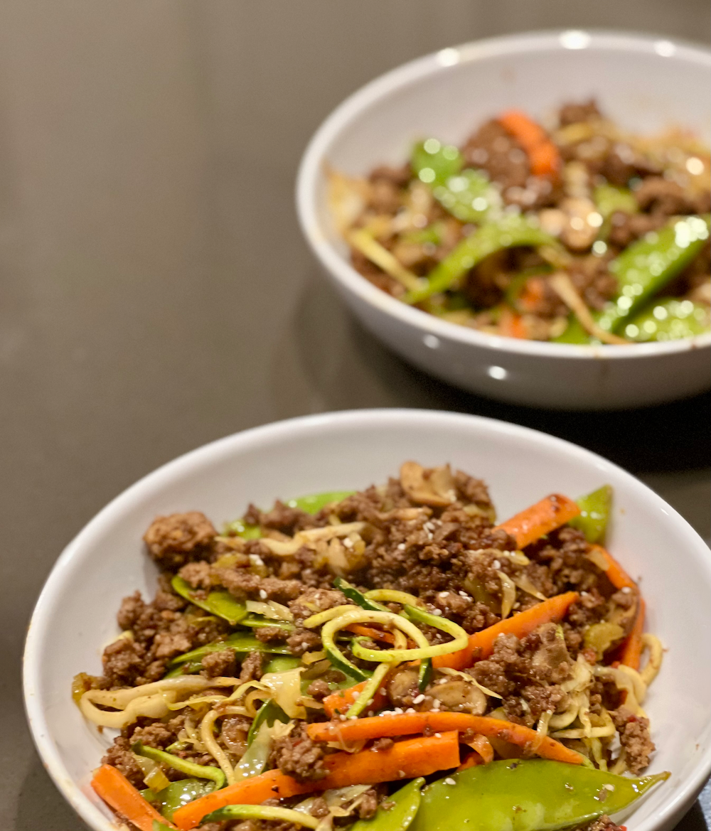 Pork Chow Mein with Zoodles