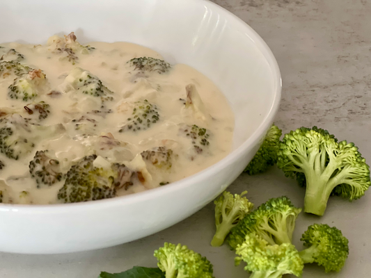 Roasted Broccoli Swiss Soup