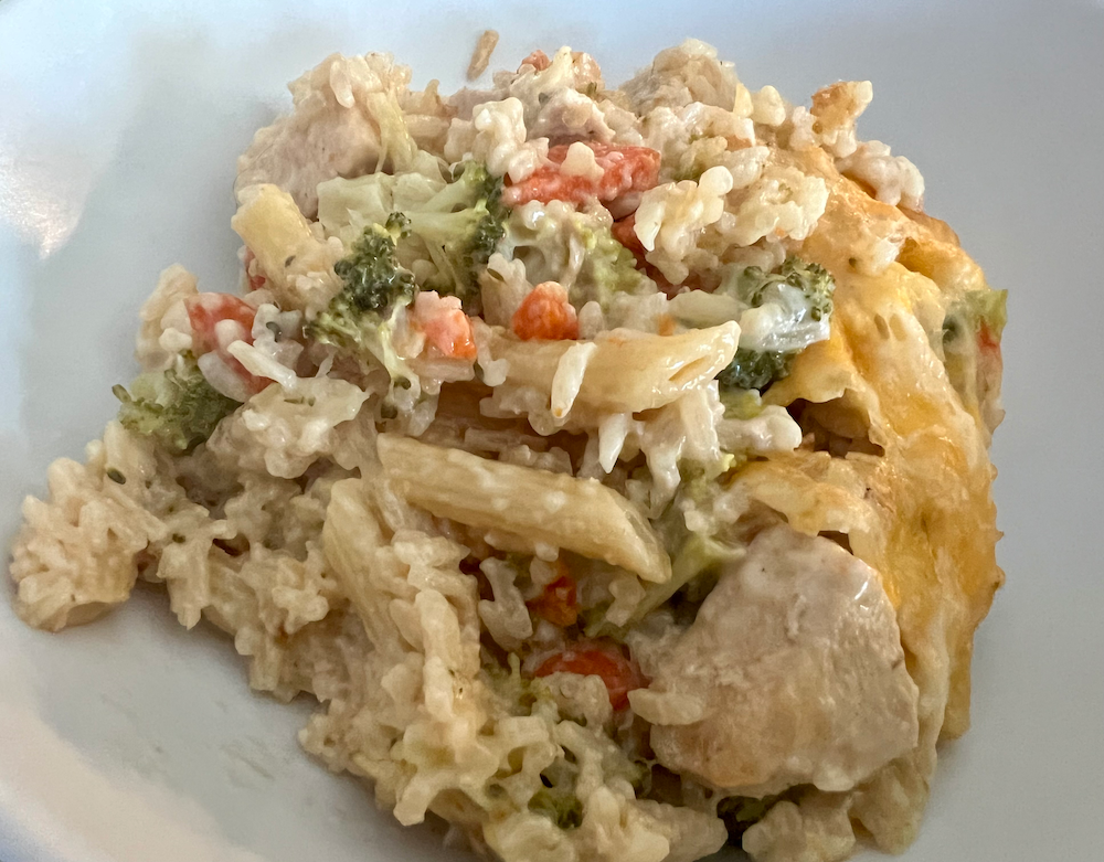 Broccoli Cheddar Chicken and Rice Casserole