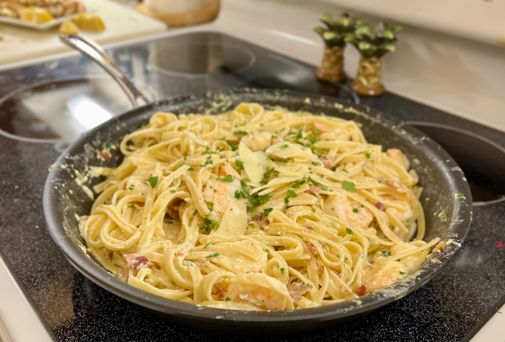 Shrimp Carbonara