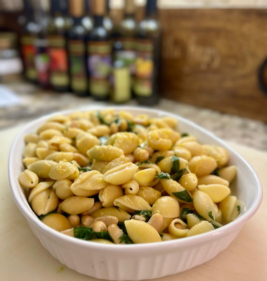 Pasta with White Beans and Spinach