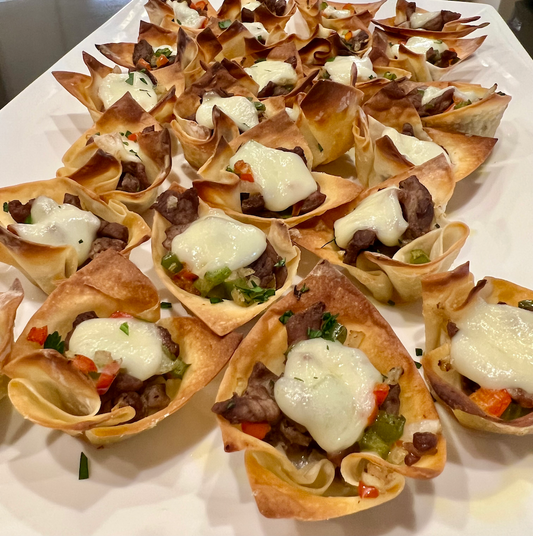 Philly Cheesesteak Cups