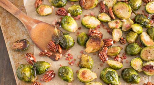 Brussels Sprouts and Pancetta with Walnuts