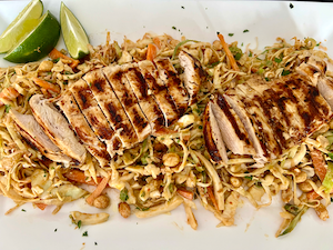 Coconut Lime Chicken with Cabbage Salad