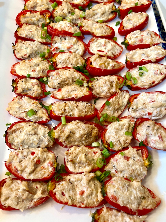 Crab and Cheese Stuffed Mini Peppers